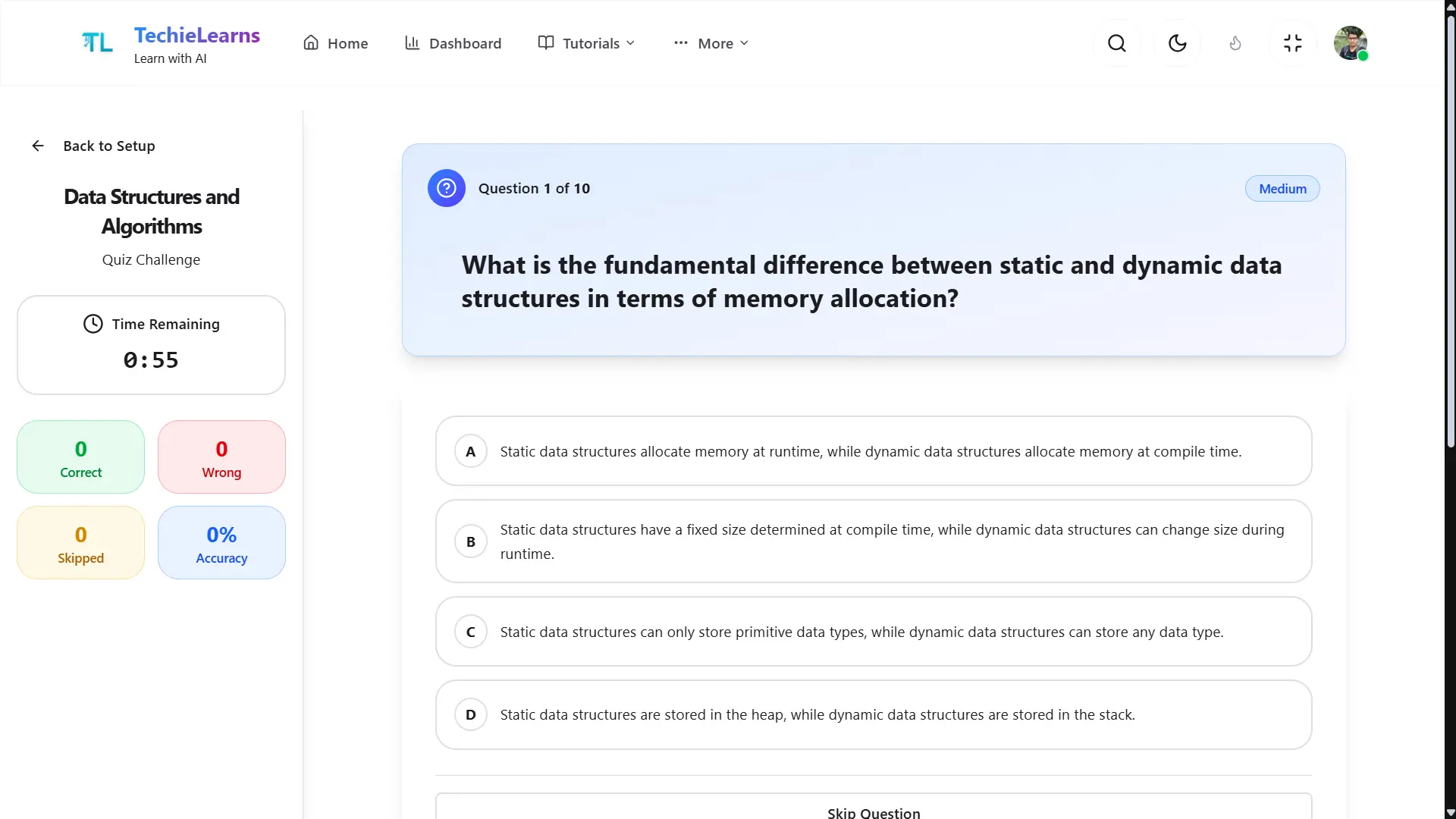 Screenshot 10 of TechieLearns — AI Learning Platform