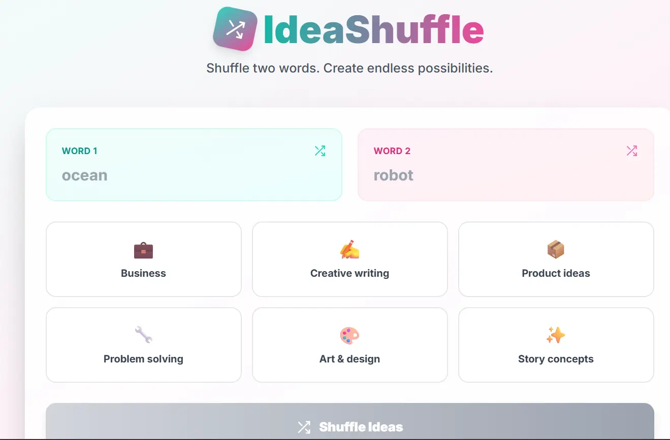 Screenshot 6 of Idea Shuffle
