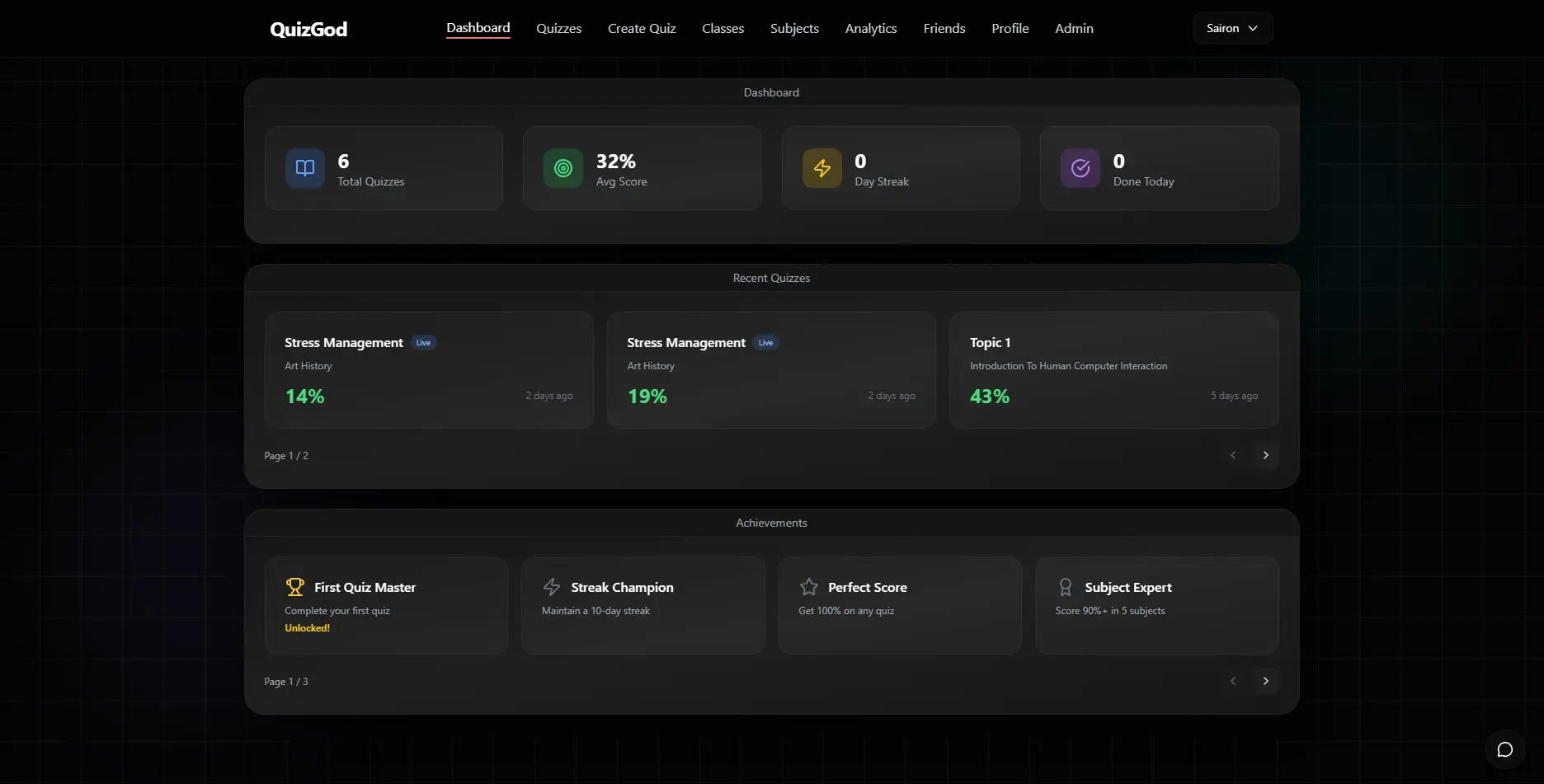 Screenshot 1 of QuizGod