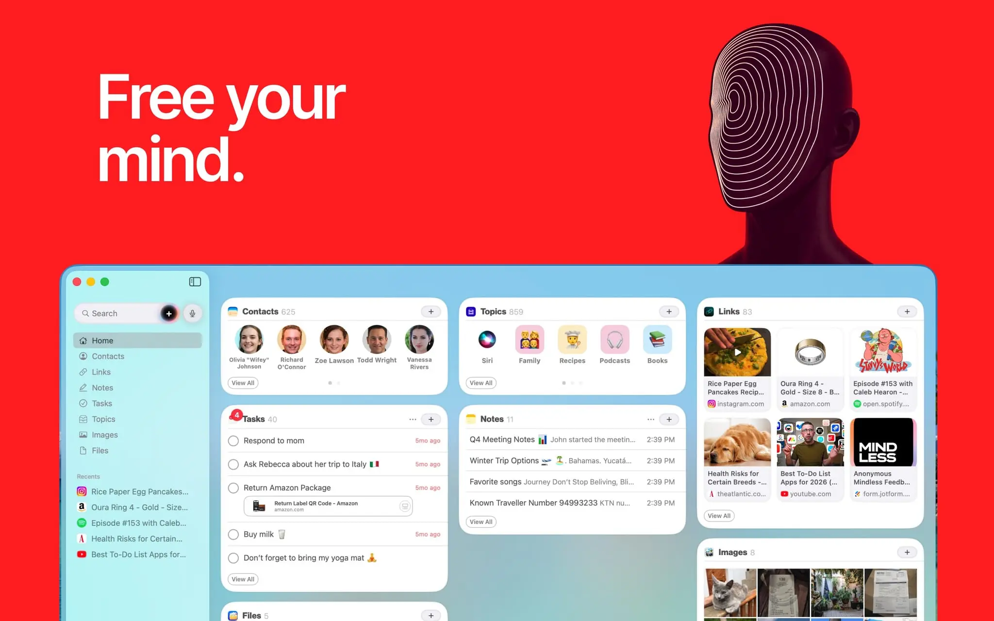 Screenshot 1 of Mindless: Voice Tasks & Meeting Notes