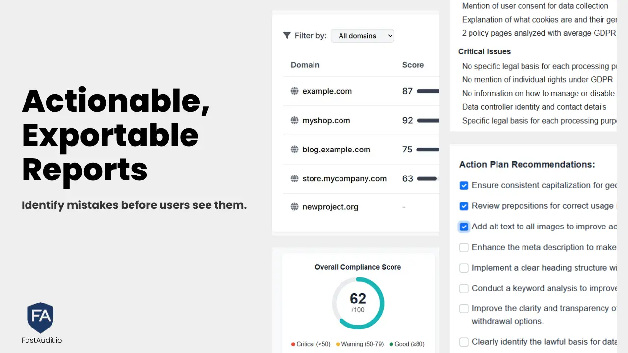 Screenshot 3 of FastAudit.io