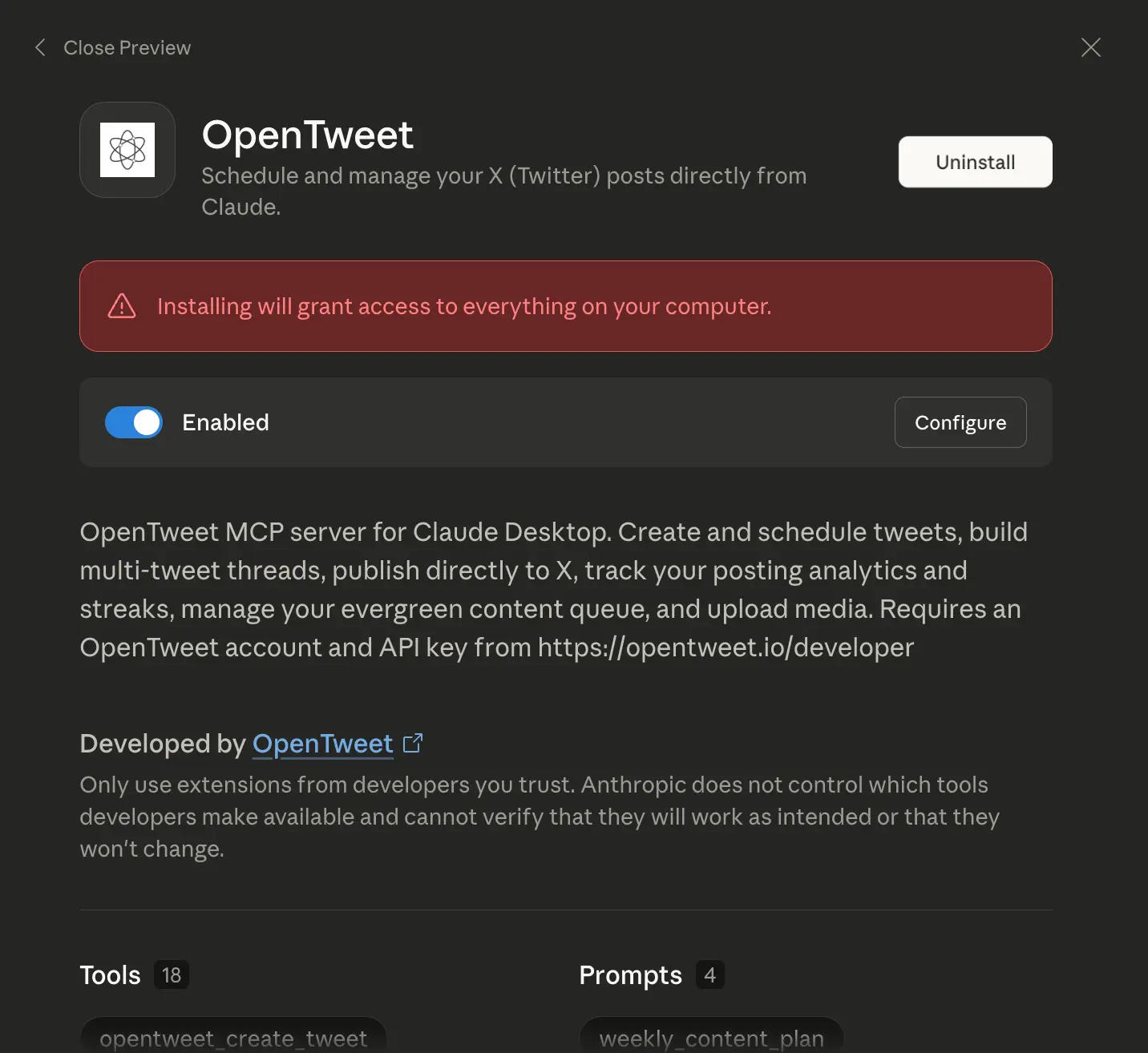 Screenshot 7 of OpenTweet