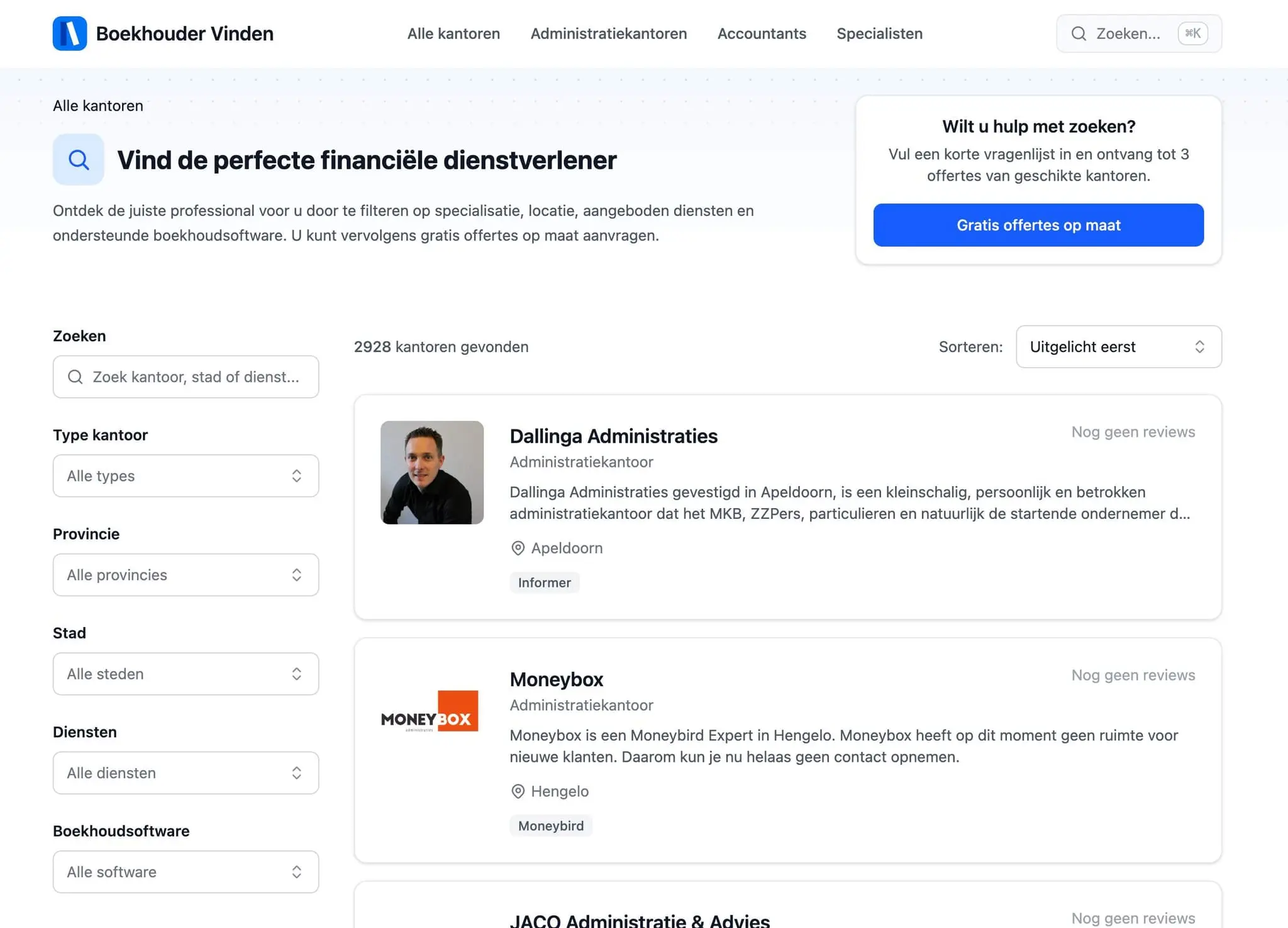 Screenshot 1 of Boekhouder Vinden