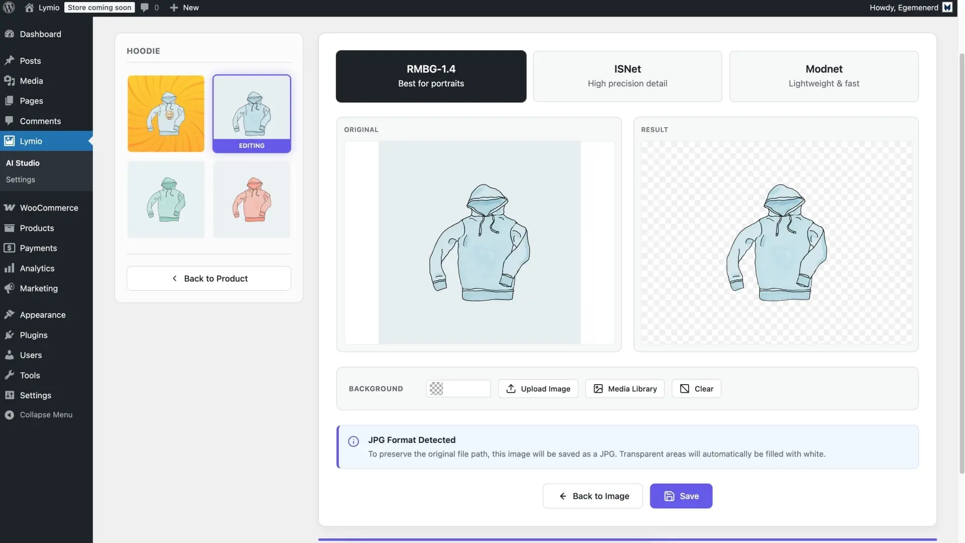 Screenshot 2 of Lymio: AI Background Studio