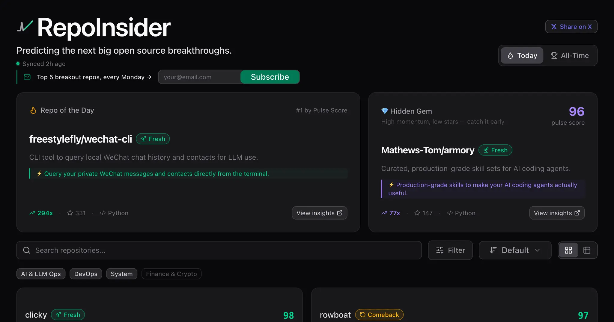 Screenshot 1 of RepoInsider