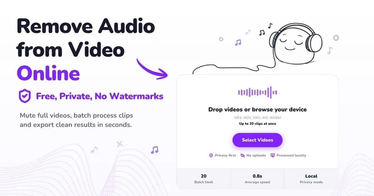 Screenshot 1 of Remove Audio