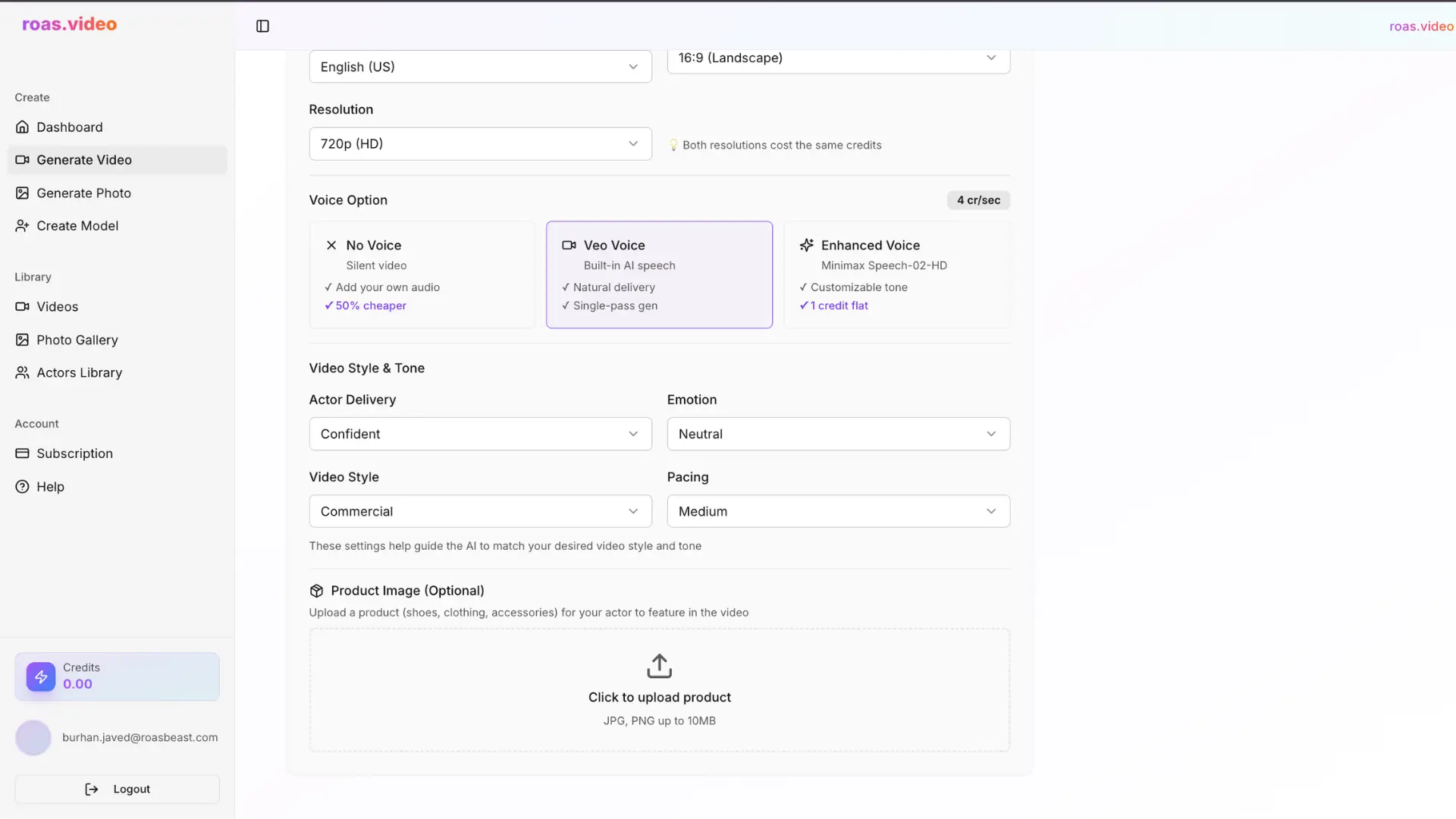 Screenshot 3 of Roas.video - Create winning UGC ads with