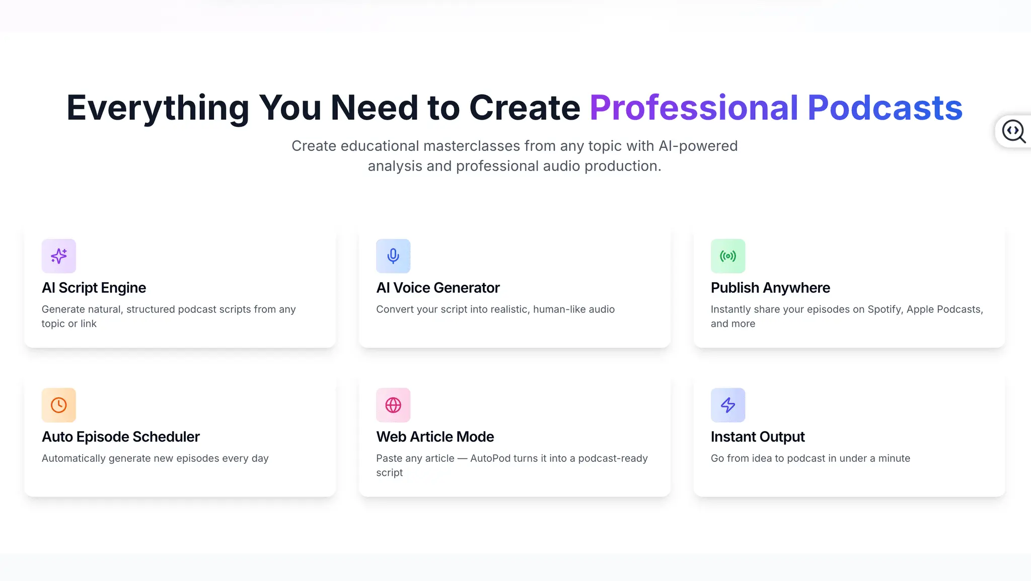 Screenshot 4 of AutoPod - AI Podcast Generator