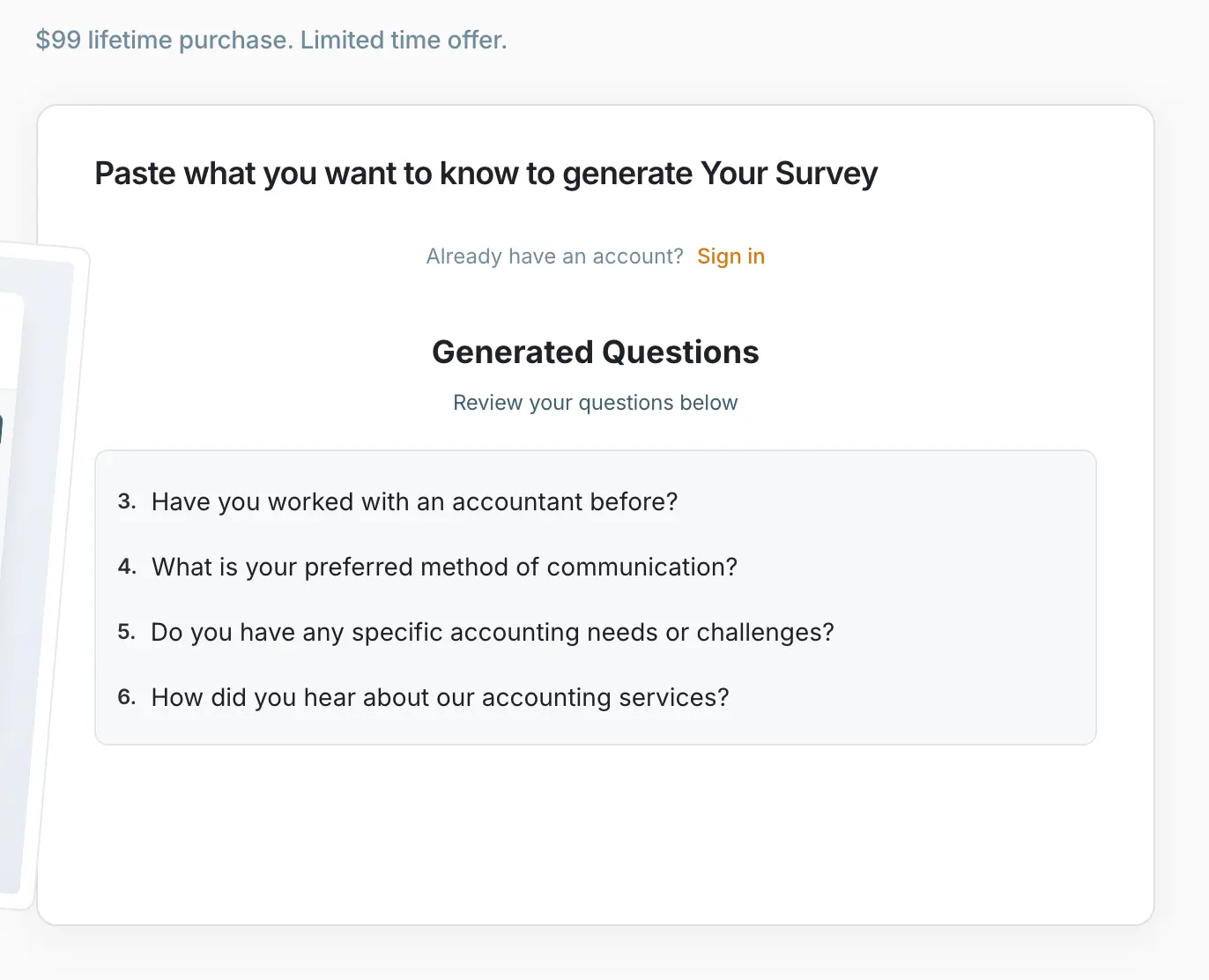 Screenshot 3 of Conversational Surveys