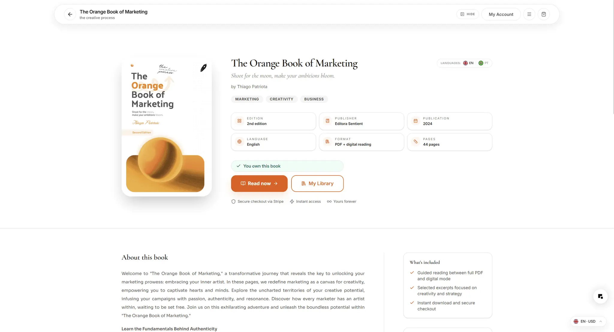 Screenshot 2 of The Orange Book of Marketing