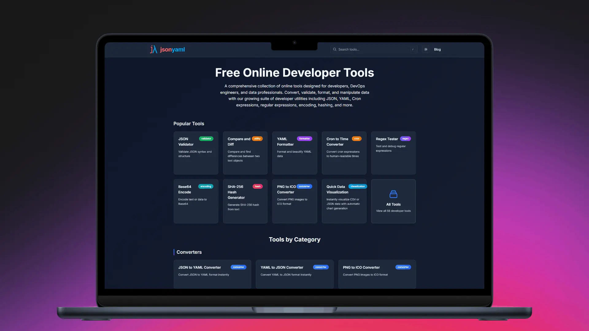 Screenshot 1 of jsonyaml.com