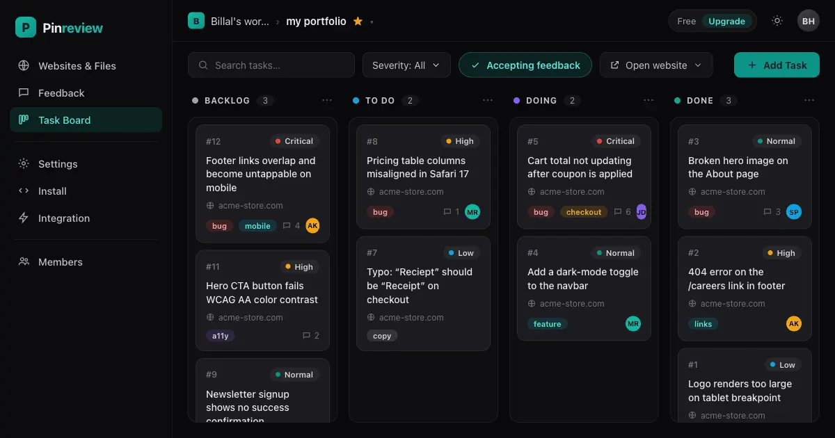 Screenshot 1 of Pinreview