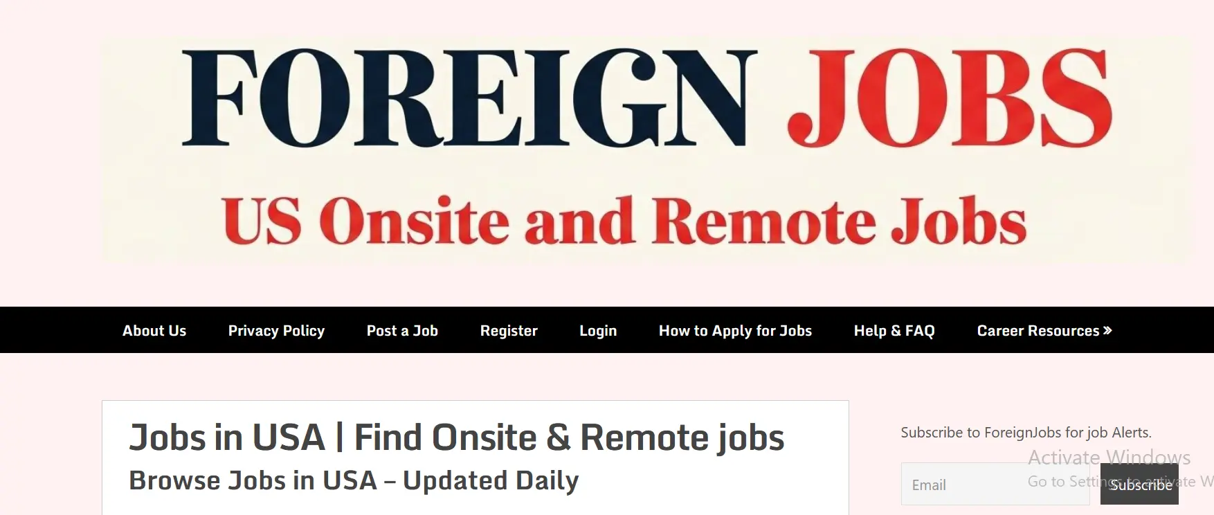 Screenshot 2 of Foreign Jobs