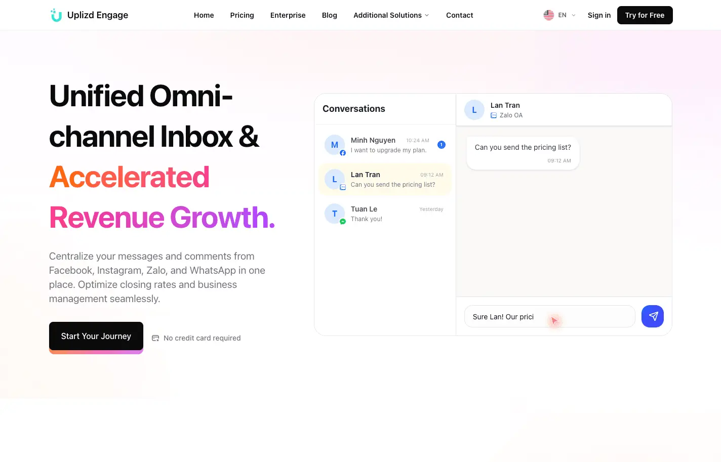 Screenshot 1 of Uplizd Engage