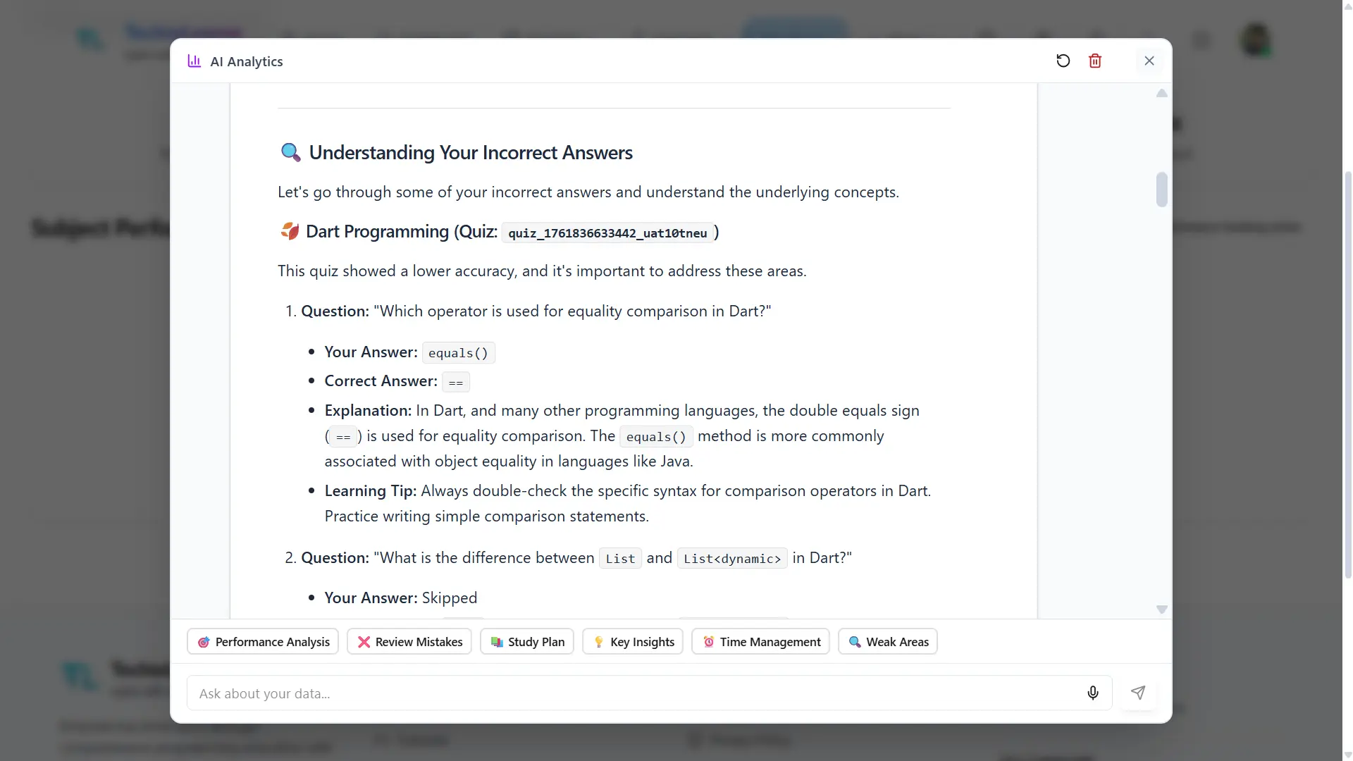 Screenshot 1 of TechieLearns — AI Learning Platform