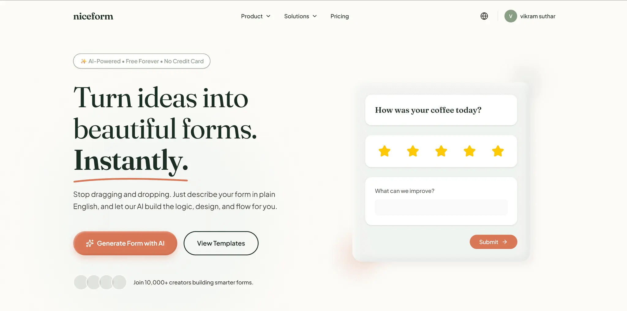 Screenshot 5 of niceform.io