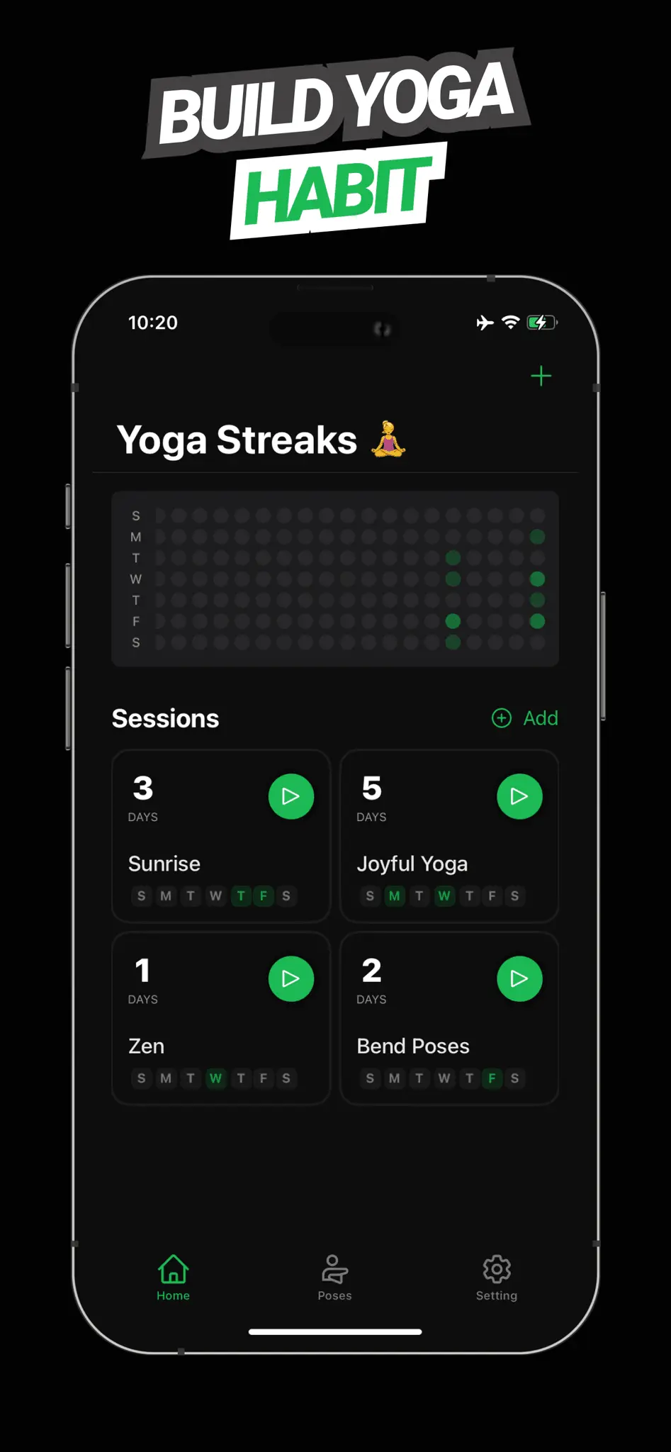 Screenshot 2 of Yoga Streaks