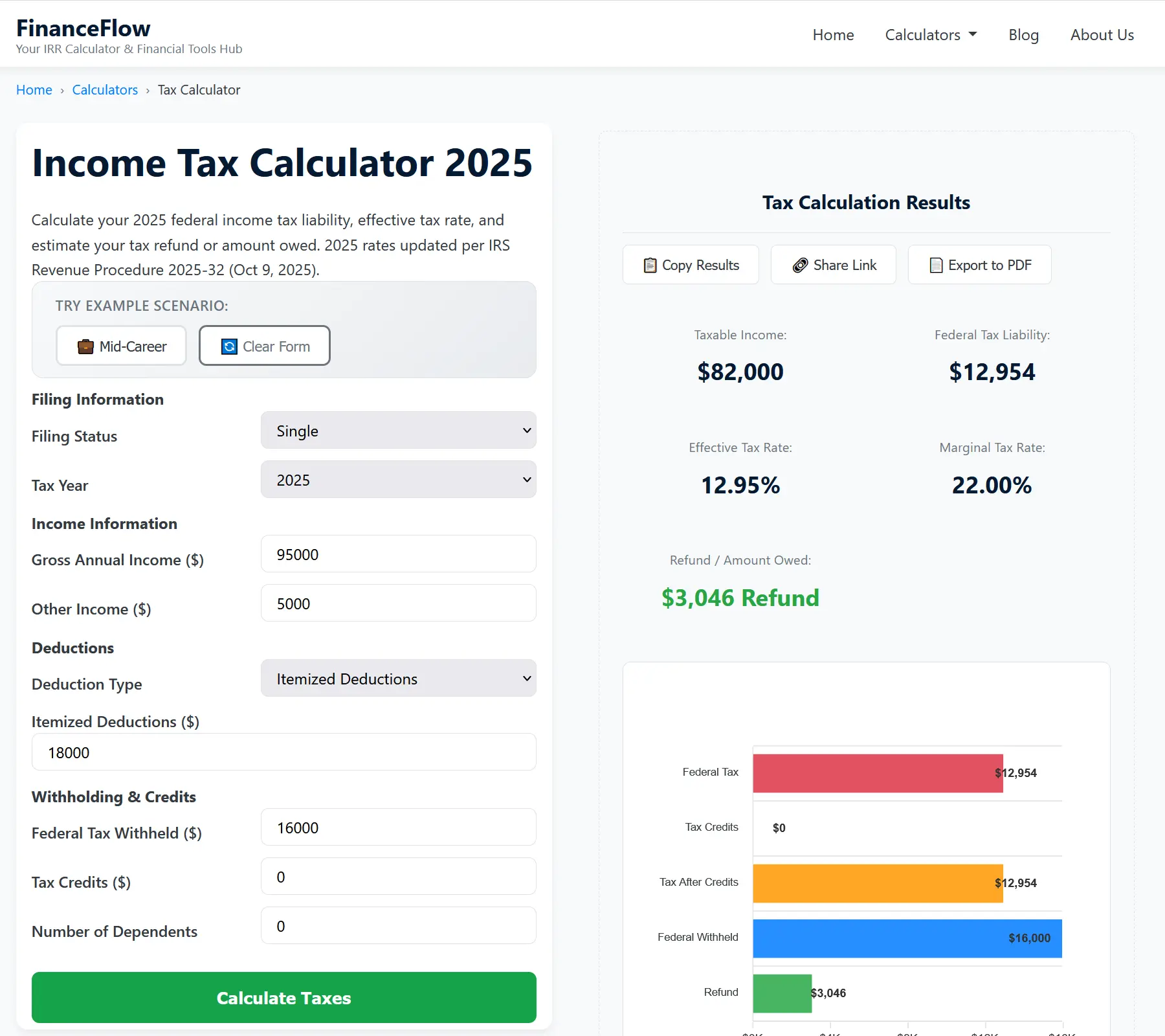 Screenshot 3 of IRR Calculator & Financial Tools Hub