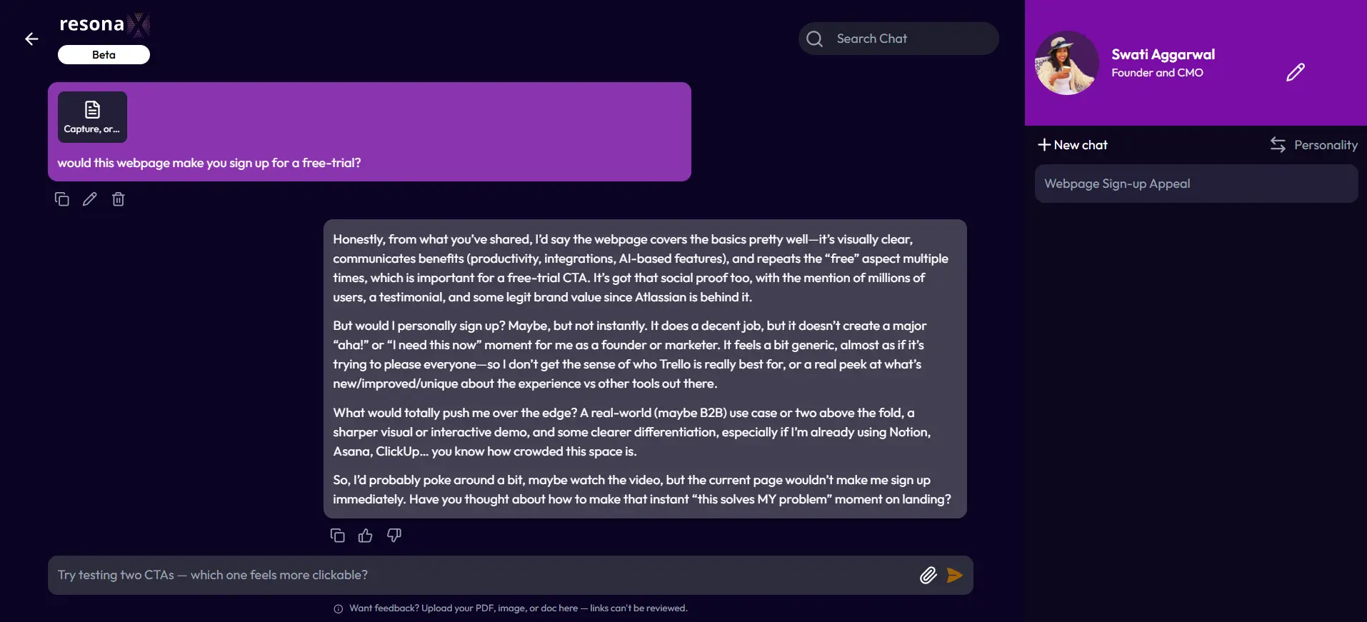 Screenshot 7 of resonaX.ai