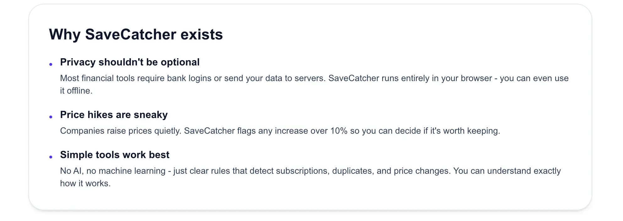 Screenshot 1 of SaveCatcher | Privacy-first cleanup
