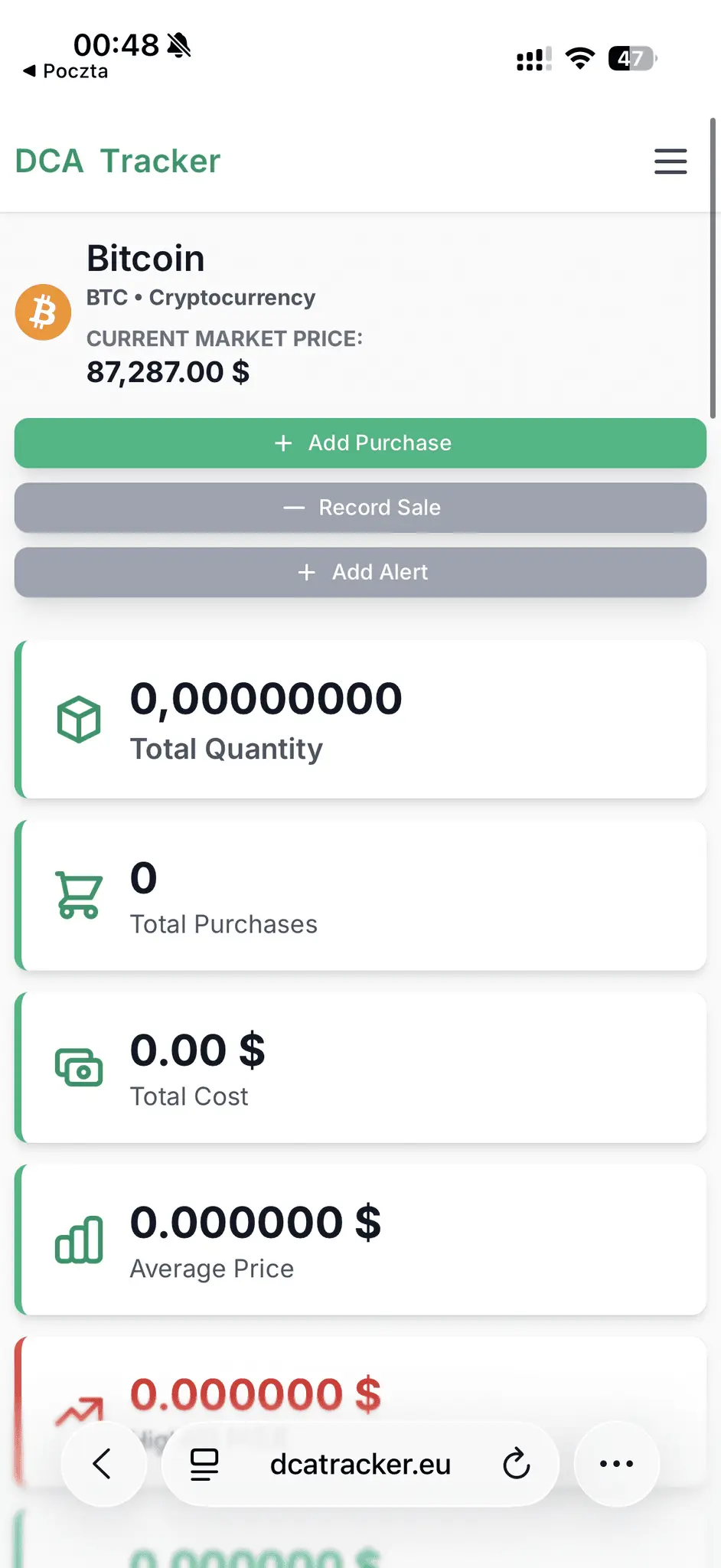 Screenshot 3 of DCA Tracker