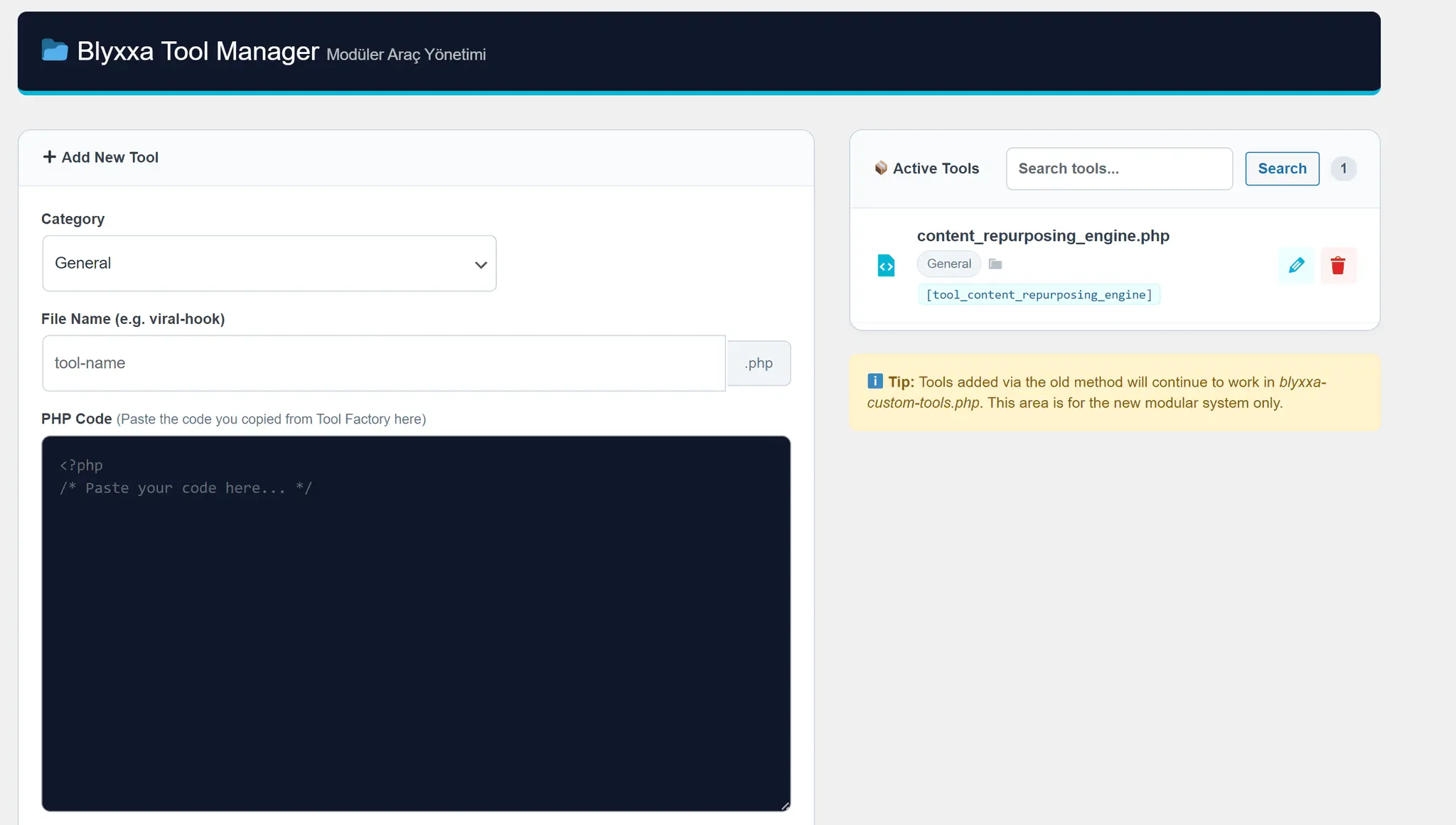 Screenshot 1 of Blyxxa SaaS Engine