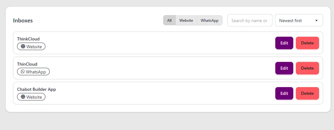 Screenshot 2 of Chatbot Menu Builder for Chatwoot