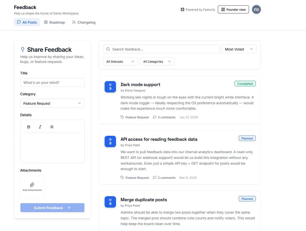 Screenshot 1 of Featuriq