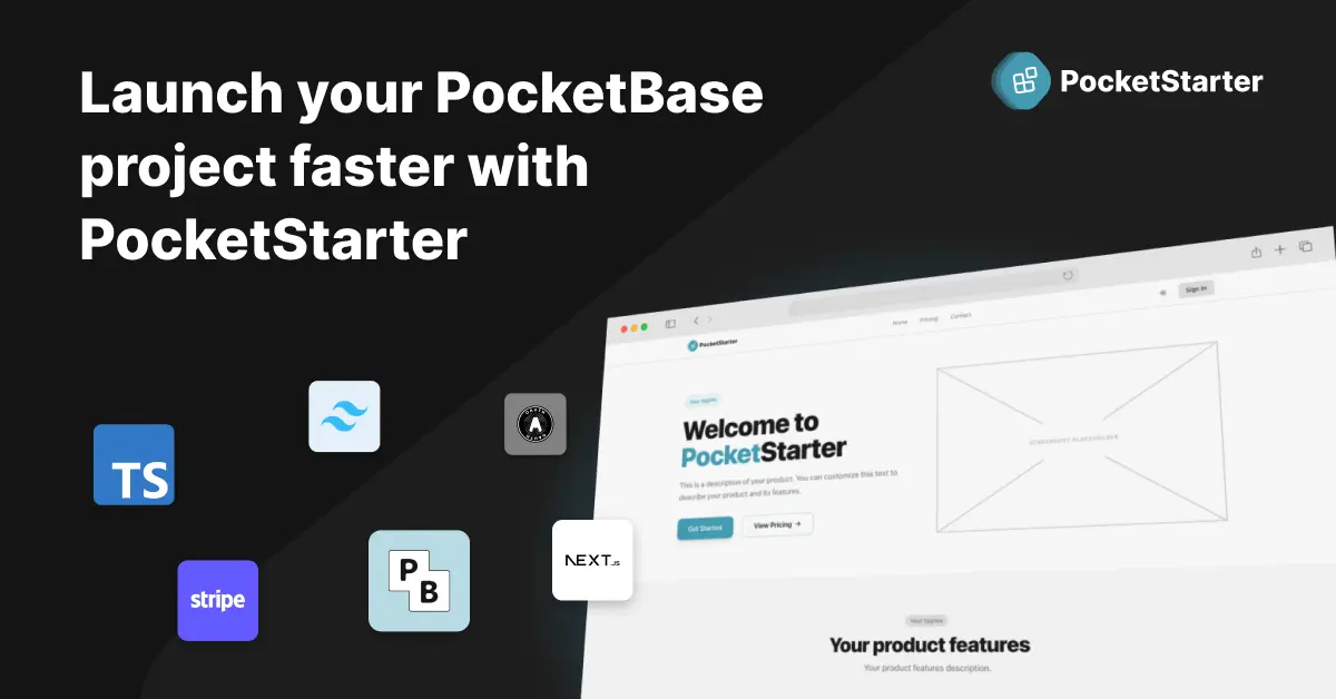 Screenshot 2 of PocketStarter: a PocketBase boilerplate