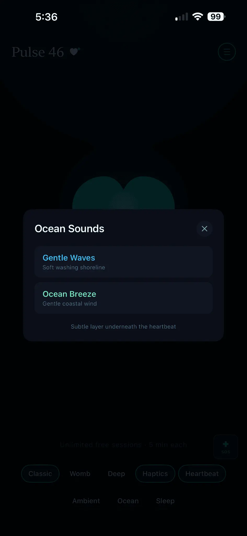 Screenshot 8 of Pulse 46 - Anxiety/Panic Attack Relief