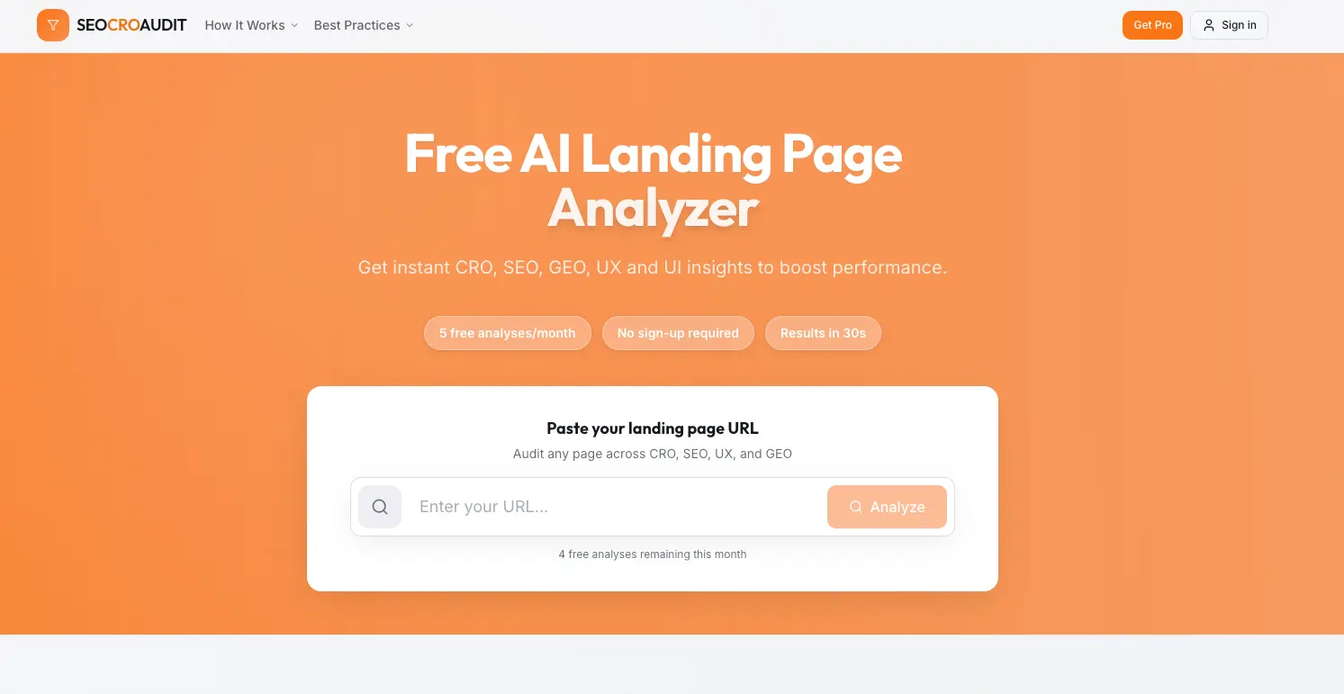 Screenshot 1 of SEOCROAUDIT.COM