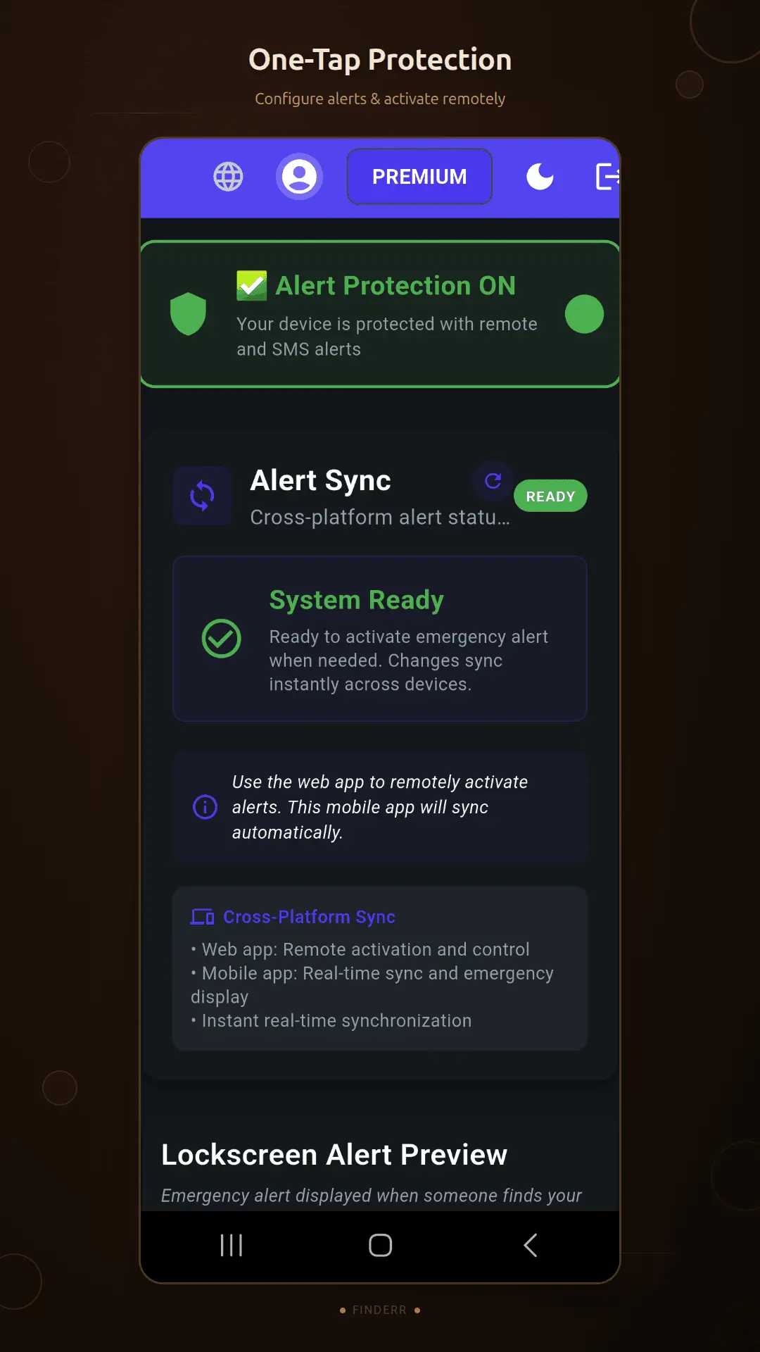 Screenshot 2 of FINDERR — Lock Screen Contact