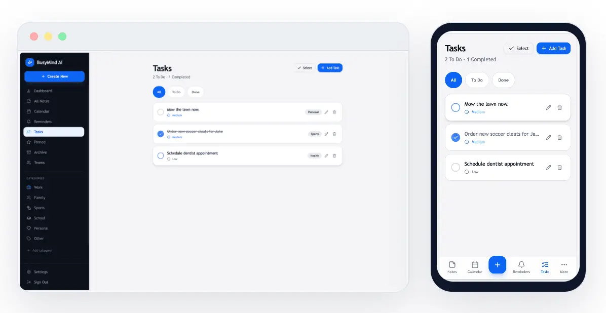 Screenshot 4 of BusyMind AI