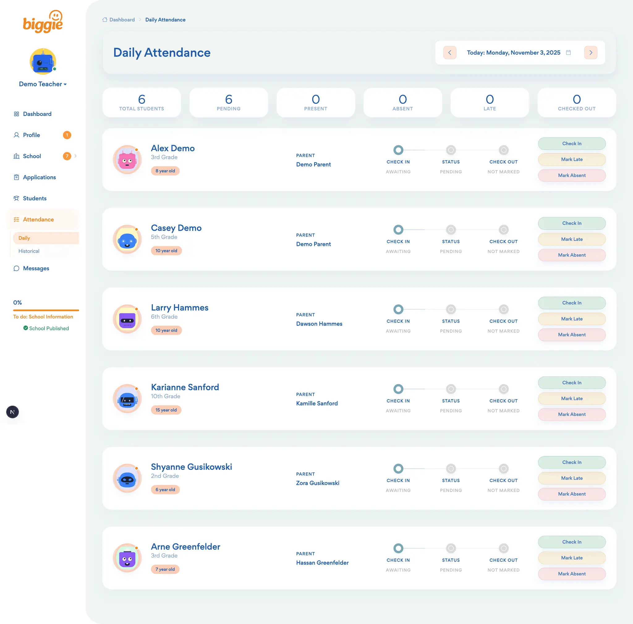 Screenshot 2 of Biggie Schools