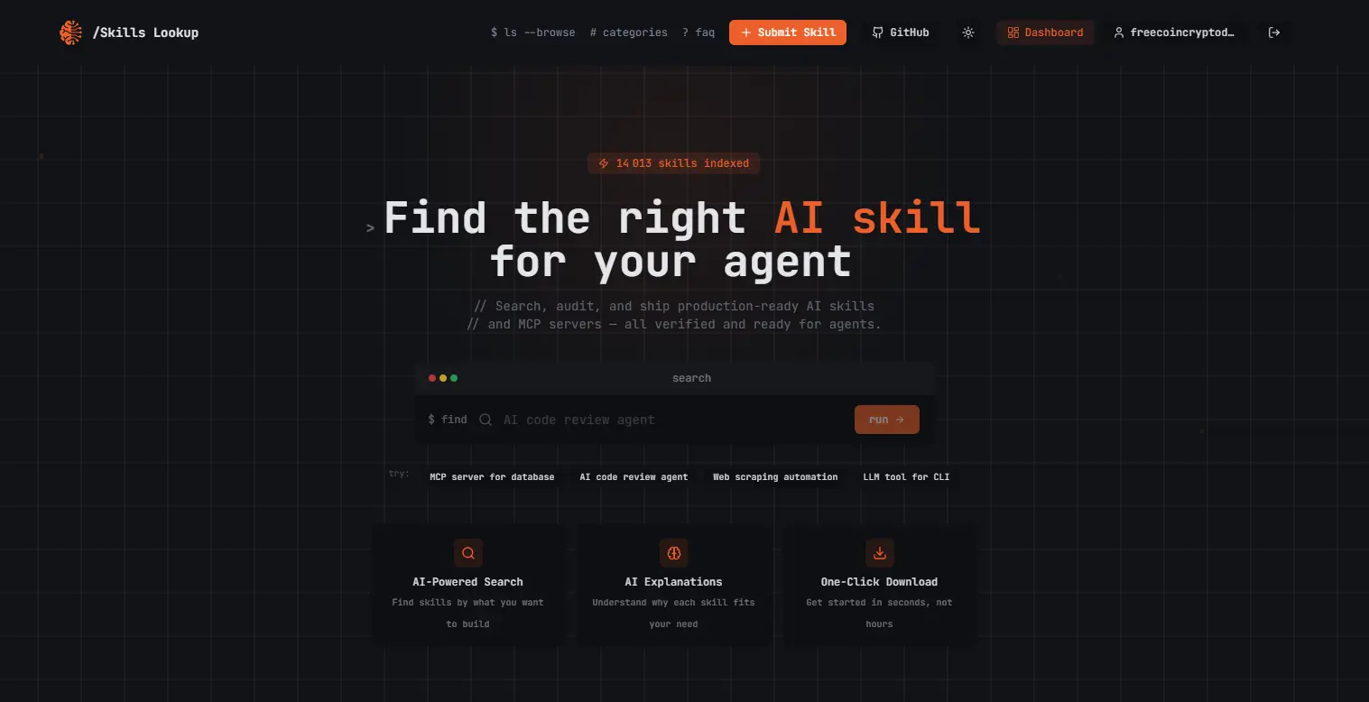 Screenshot 2 of Skills Lookup