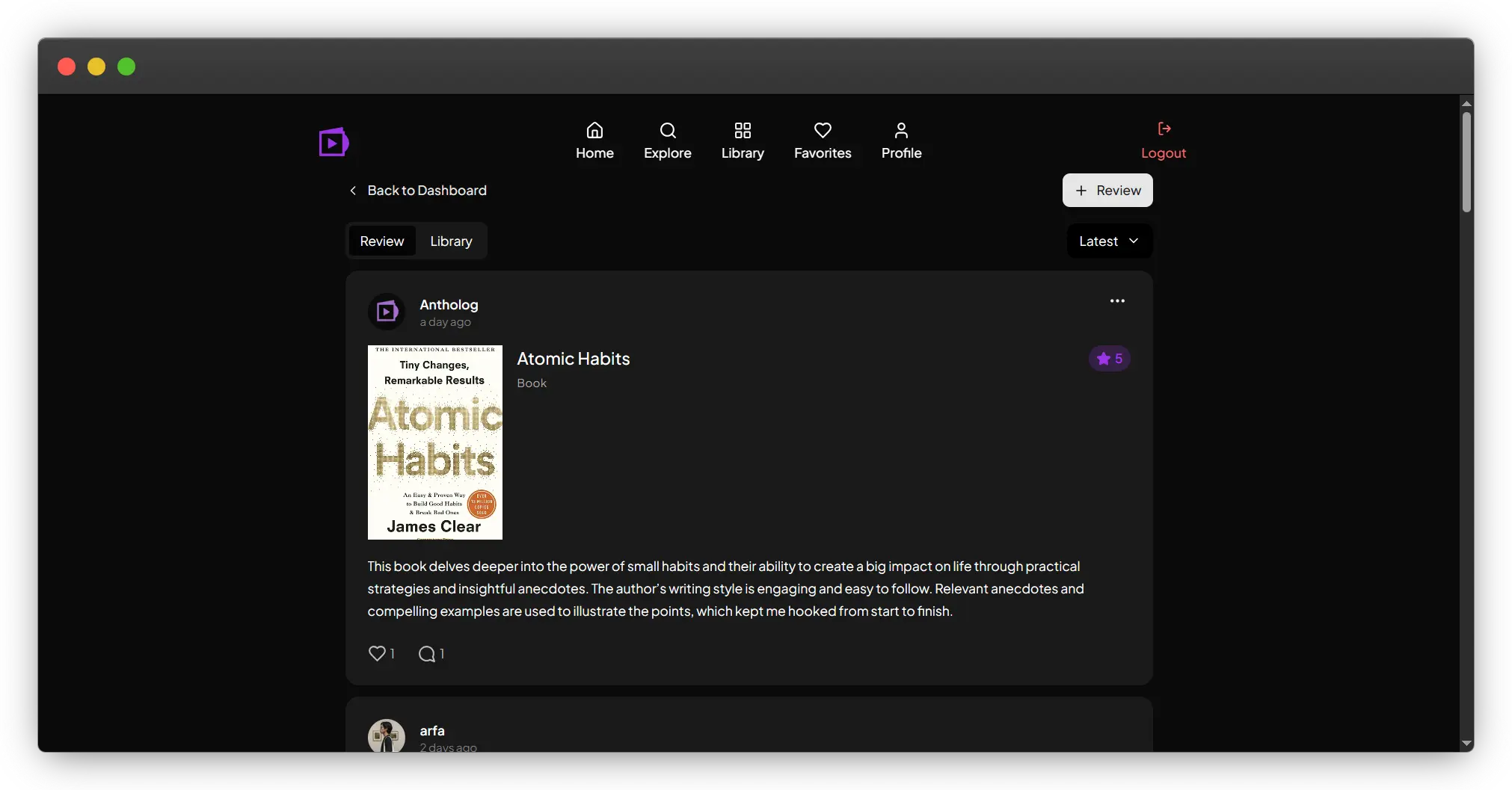 Screenshot 5 of Antholog