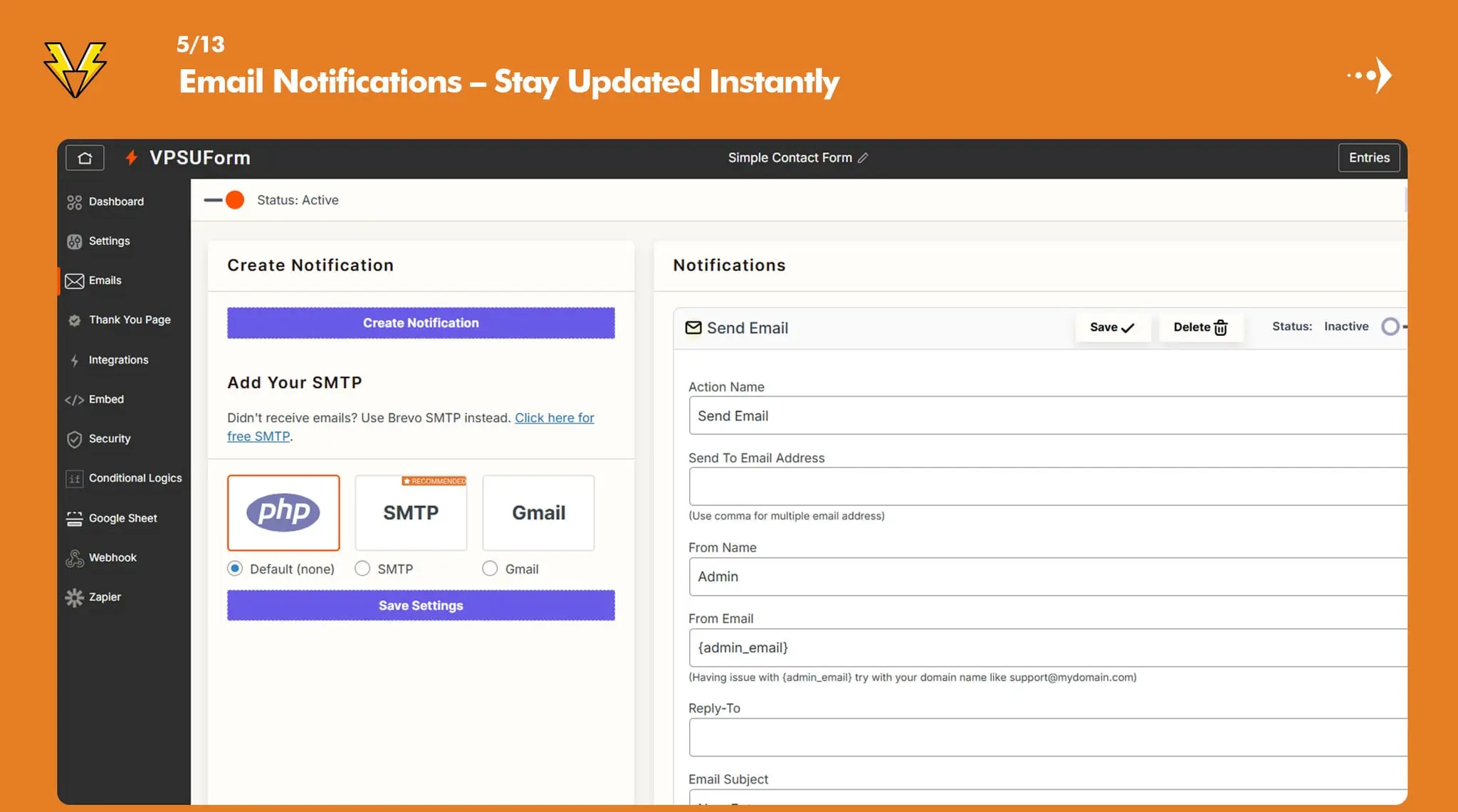 Screenshot 2 of VPSUForm