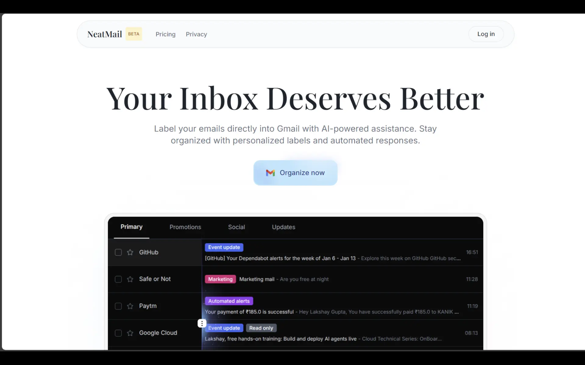 Screenshot 7 of NeatMail