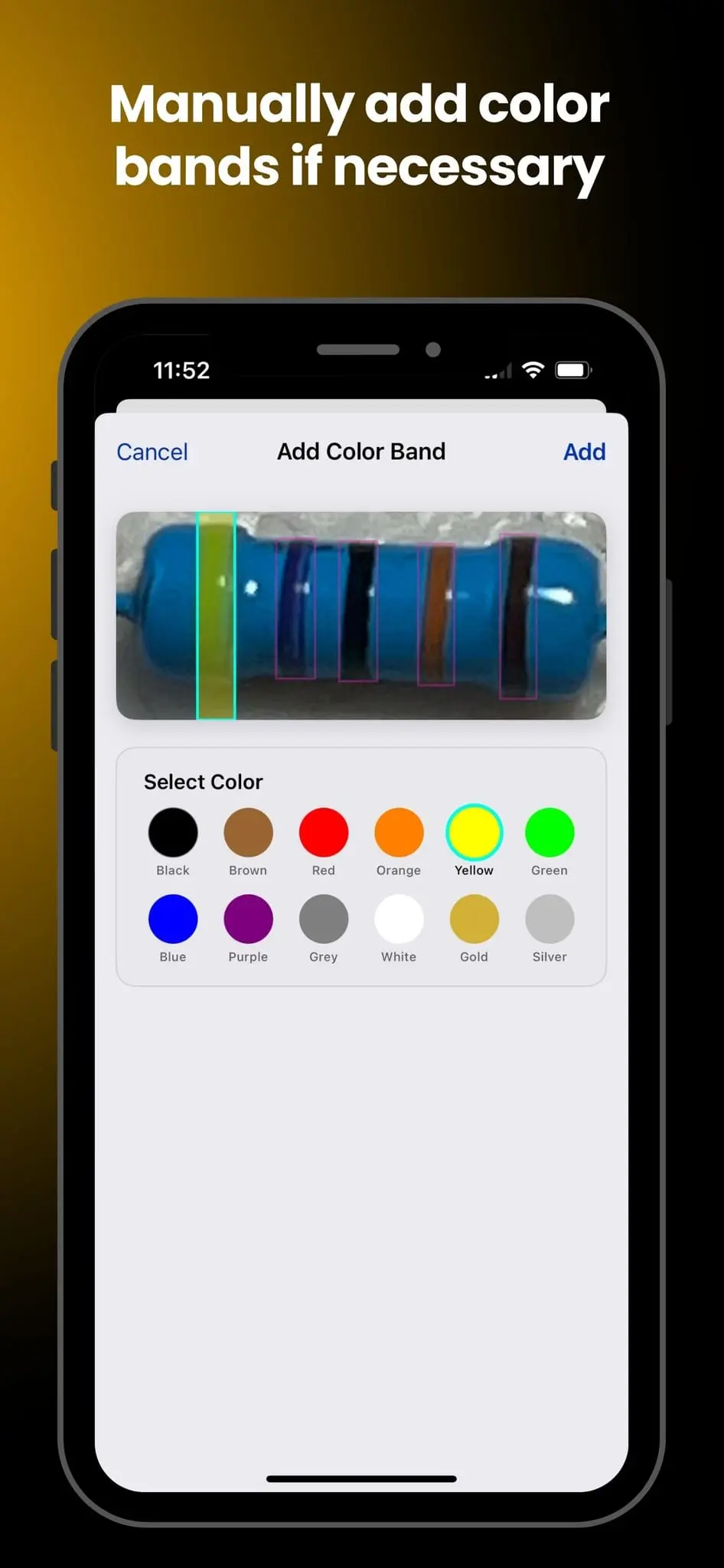 Screenshot 2 of AI Resistor Scanner