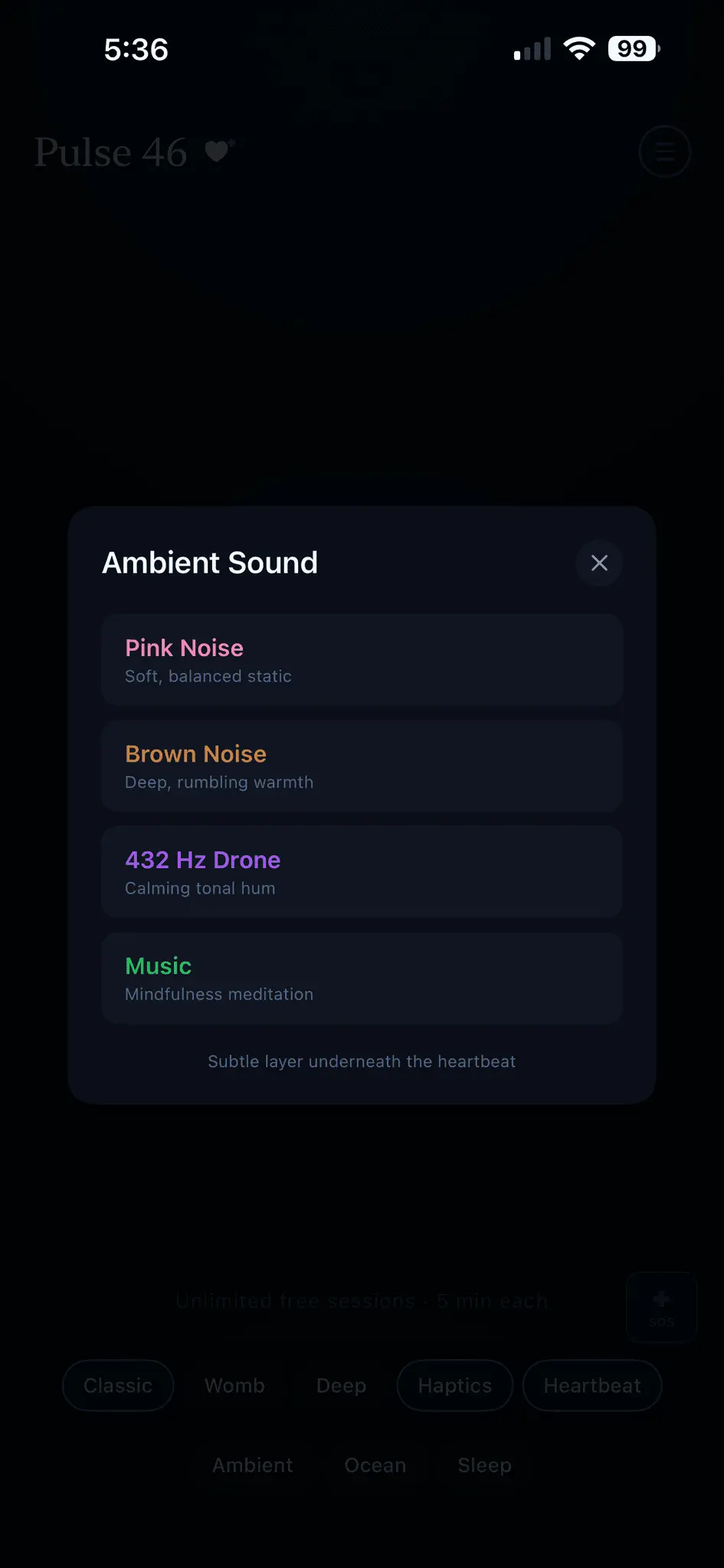 Screenshot 7 of Pulse 46 - Anxiety/Panic Attack Relief