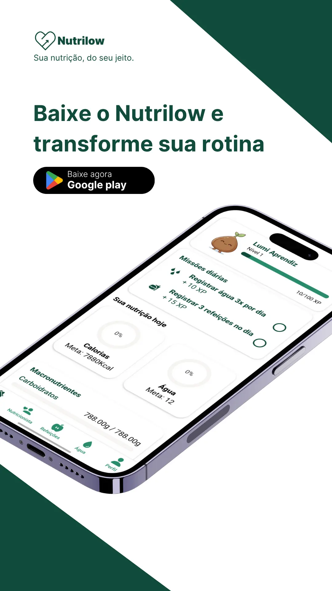 Screenshot 1 of Nutrilow - Sua nutrição, do seu jeito
