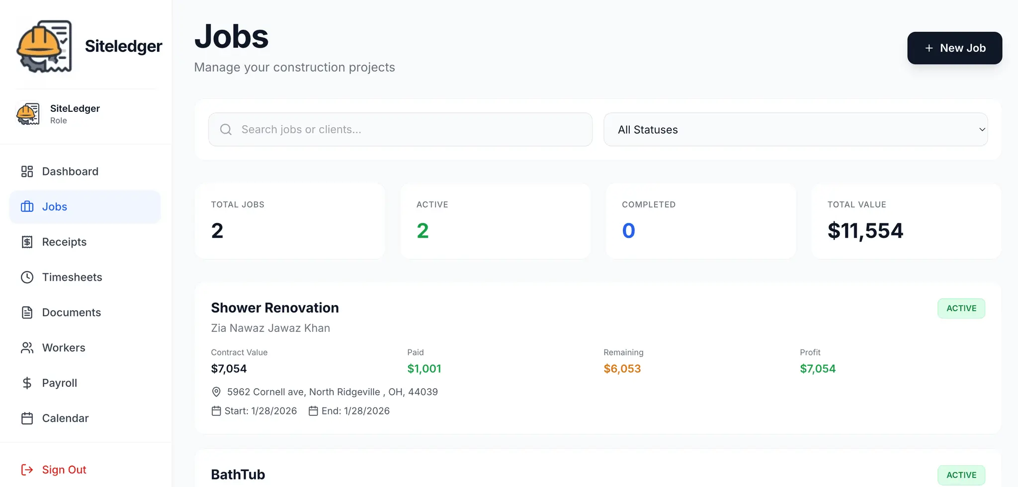 Screenshot 2 of SiteLedger