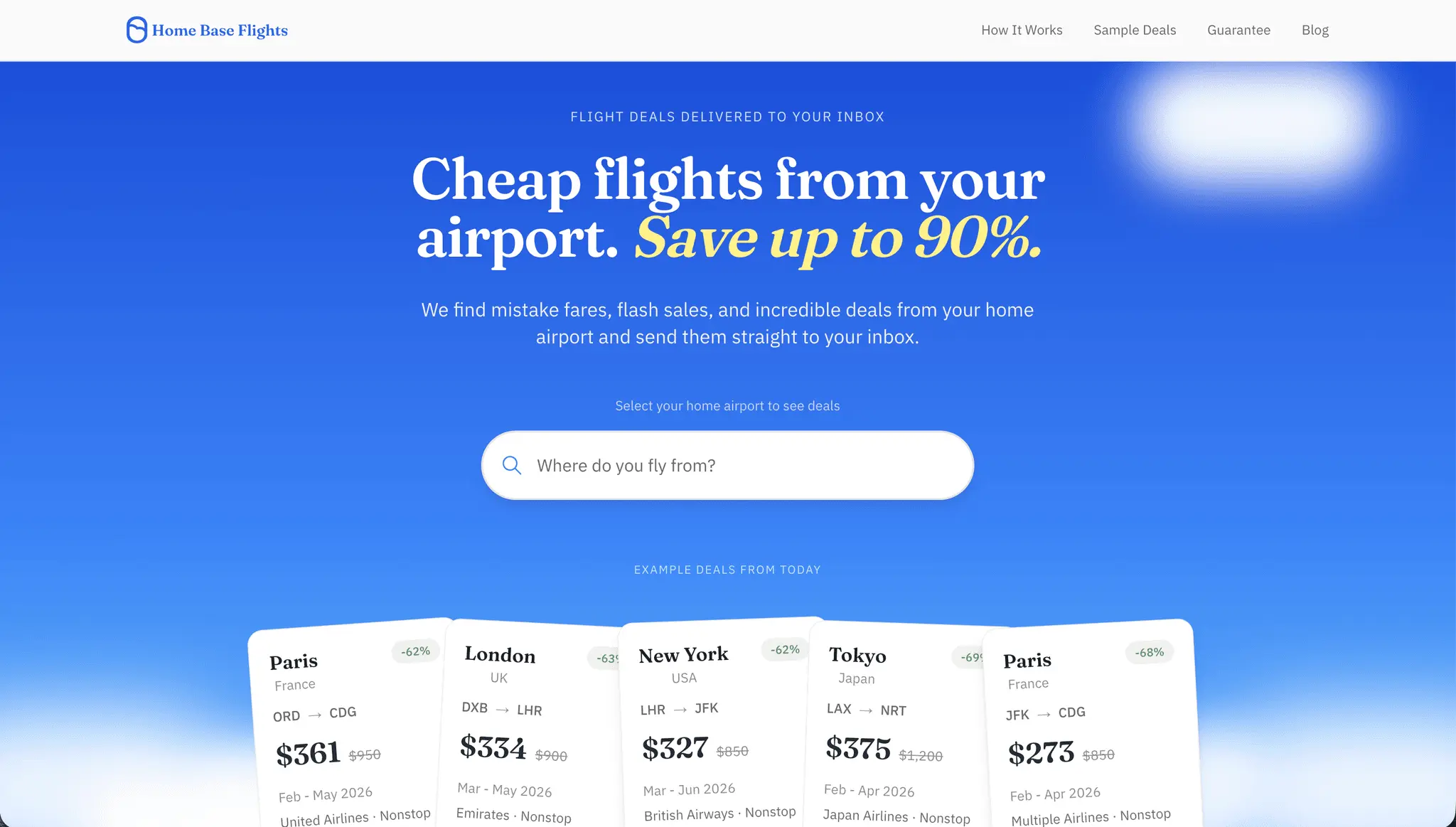 Screenshot 1 of Homebase Flights