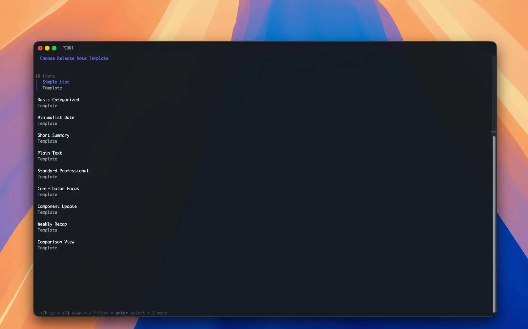 Screenshot 2 of Auto Release Notes