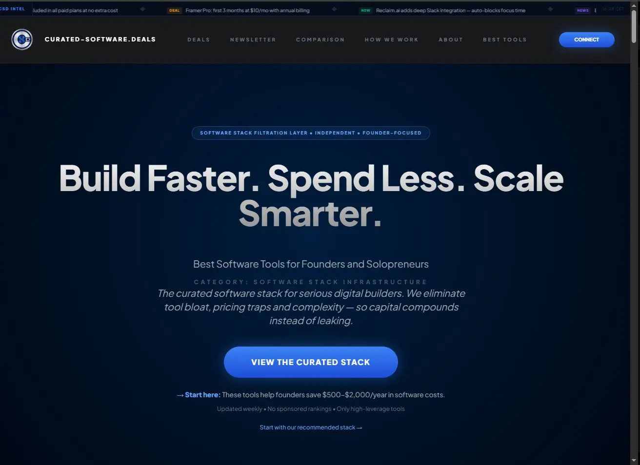 Screenshot 1 of Curated-Software.Deals