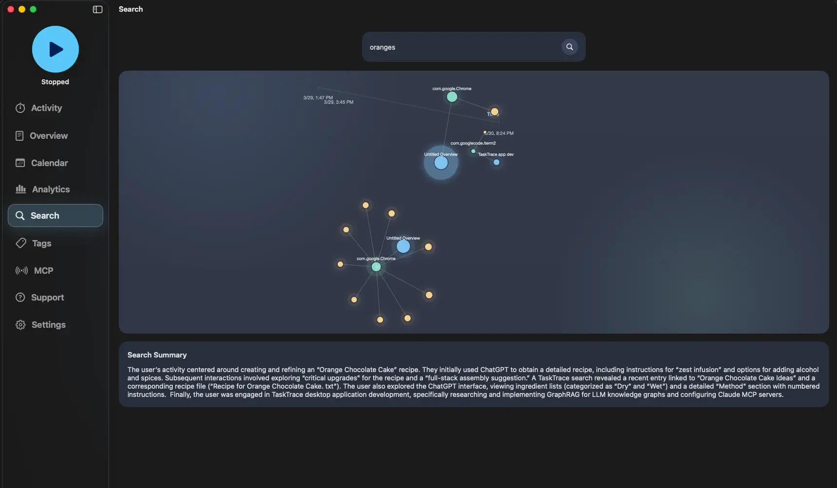Screenshot 1 of TaskTrace