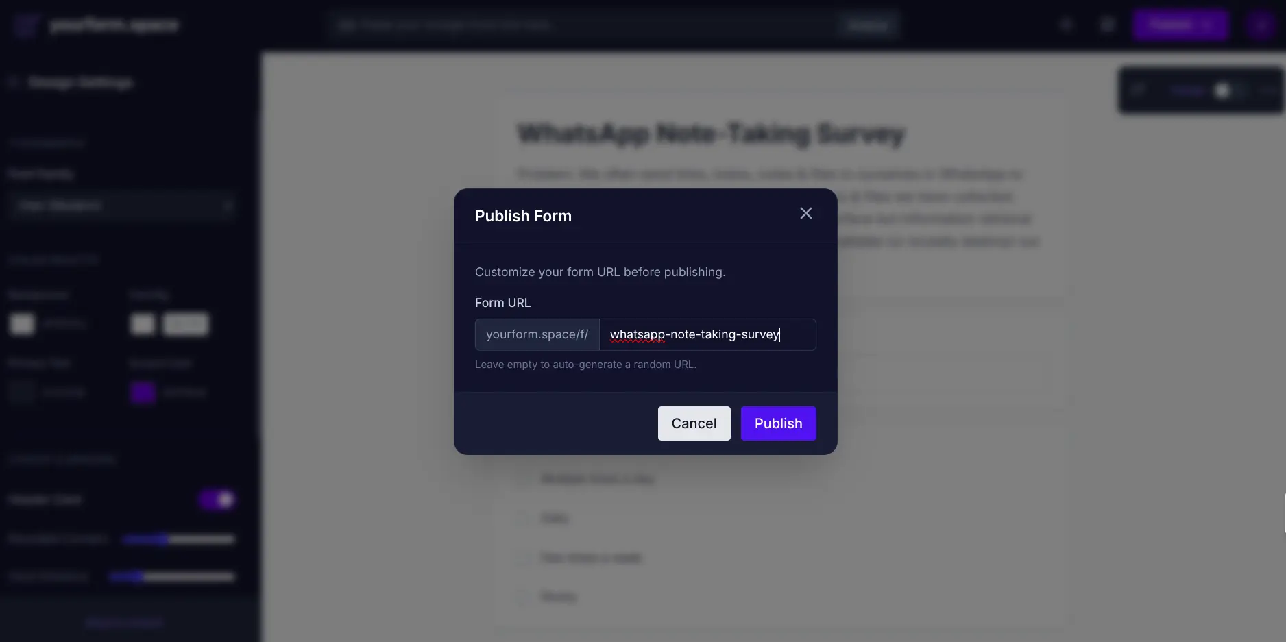 Screenshot 1 of YourForm.Space
