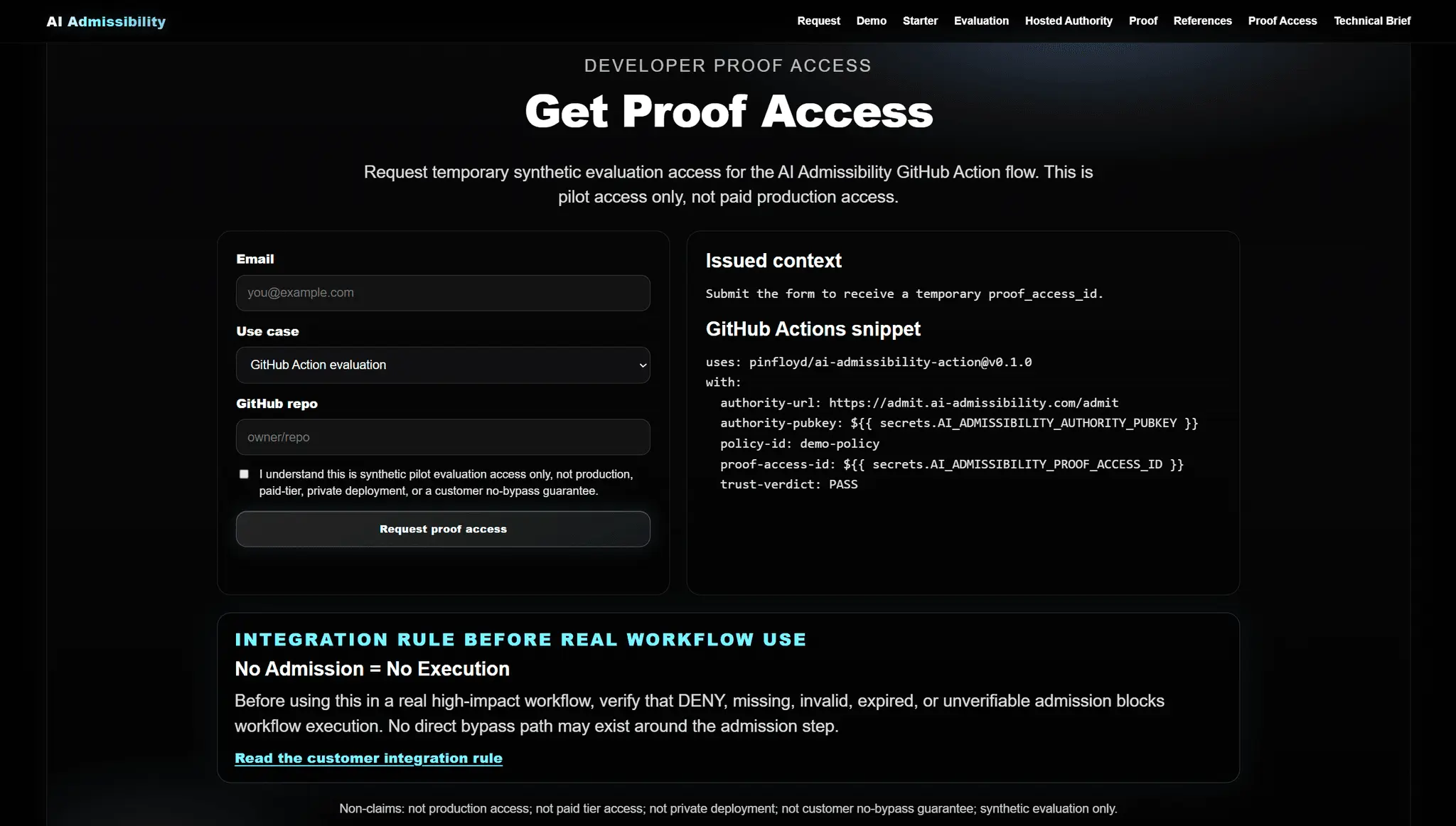 Screenshot 4 of AI Admissibility
