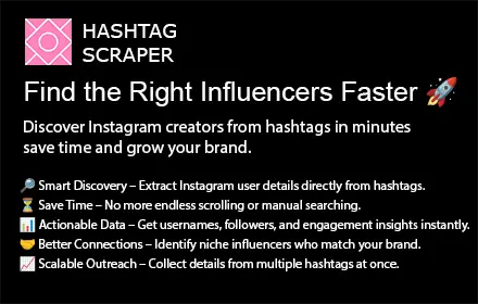 Screenshot 2 of Hashtag Scraper