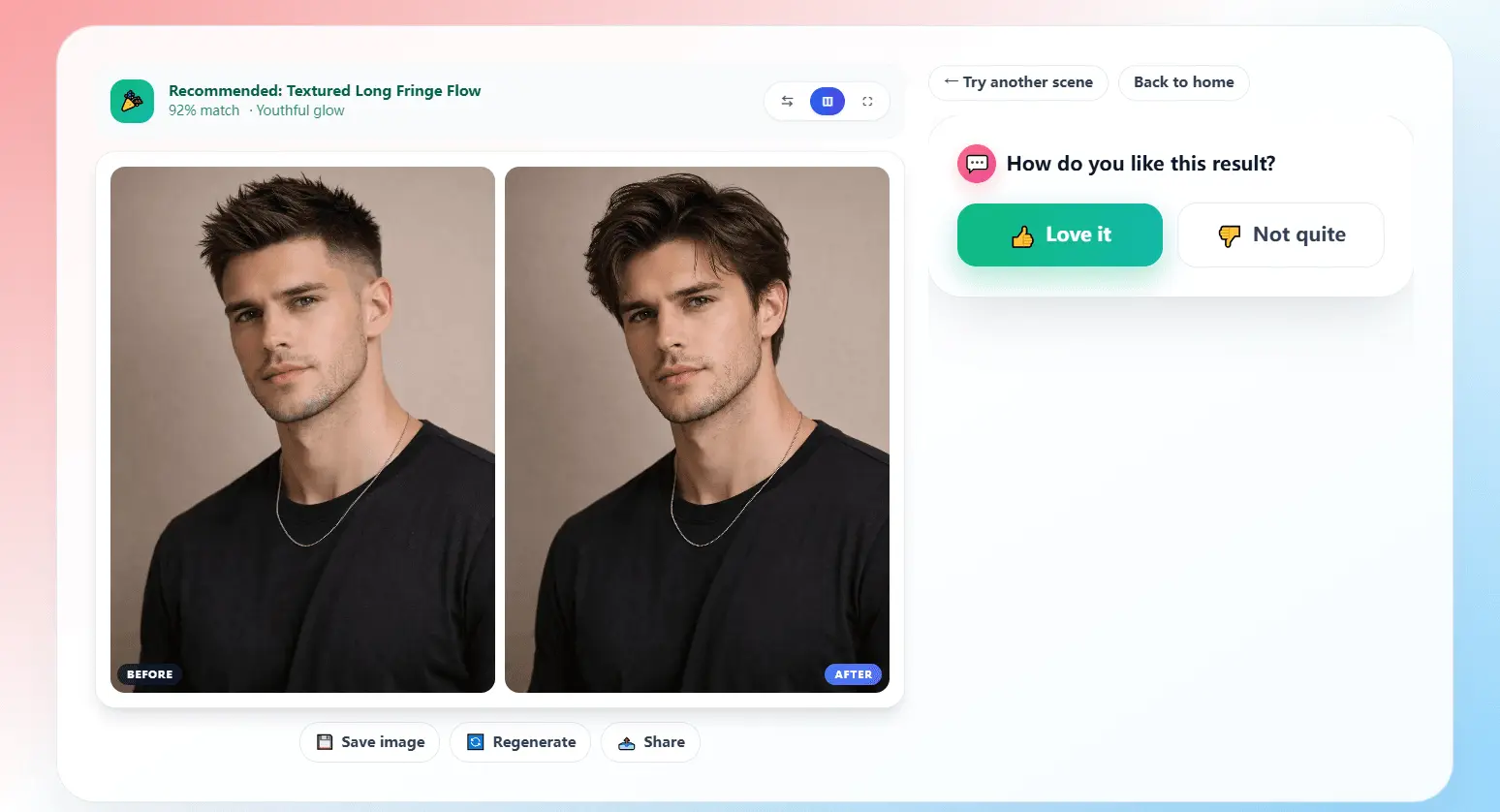 Screenshot 3 of AI Hairstyle TryOn